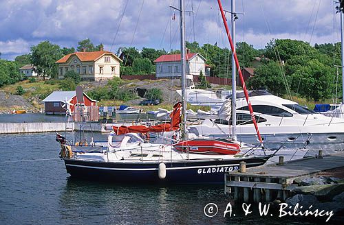 Port jachtowy w Degerby na Alandach, Finlandia