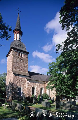 Kościół z XIII w. w Jomala na Alandach, Finlandia