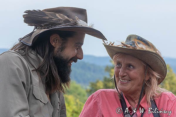 II Bieszczadzki Festiwal Filmowy Ale Czad, Stanica kresowa Chreptiów, na widowni, Paweł Lewandowski i Inka Wieczeńska