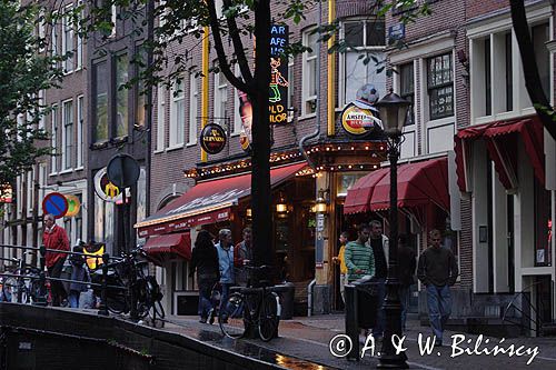 Czerwona ulica - Red Light District, Amsterdam, Holandia