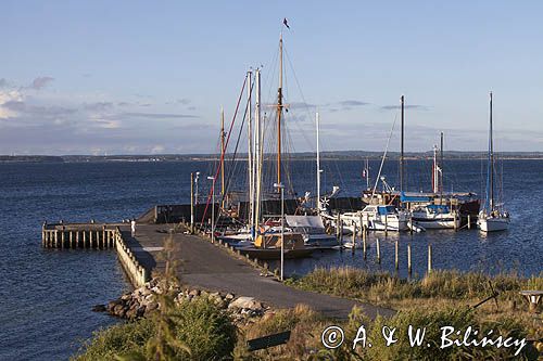 port Korshavn przy wyspie Avernako, Archipelag Południowej Fionii, Dania