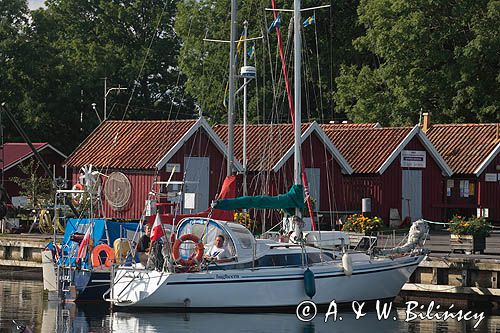 jacht s/y Bagheera, port Kristianopel, Kalmarsund, Szwecja