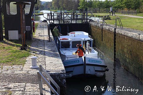 śluza Baise39, Canal de Garonne, Gaskonia, Francja