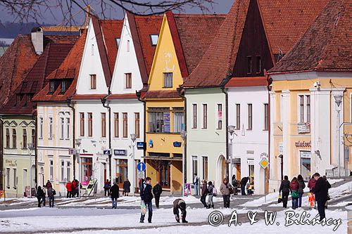 Bardiów, Bardiejów, Bardyjów, Bardejów, słow. Bardejov, niem. Bartfeld, węg. Bártfa, czes. Bardijov lub Bardějov, cyg. Bartwa, kamienice przy Rynku, Słowacja