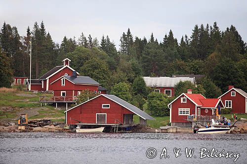 wioska rybacka w Barsviken, Szwecja, Zatoka Botnicka