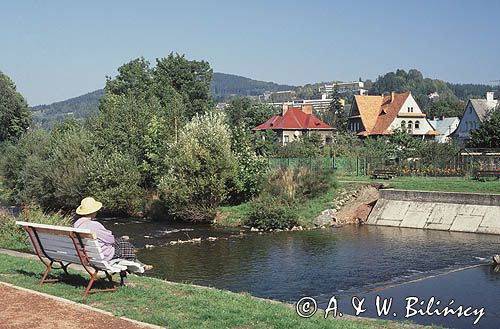 Beskid Śląski rzeka Wisła w Ustroniu