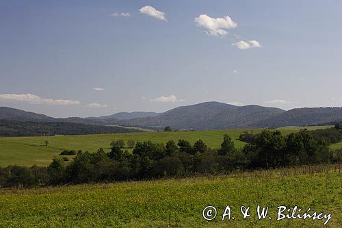 panorama, okolice Nowego Łupkowa, Bieszczady