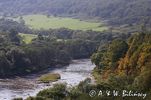 Bieszczady, rzeka San pod Otrytem, Park Krajobrazowy Doliny Sanu