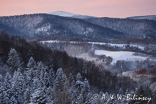 Zima, Ostre i Pasmo Otrytu, Bieszczady