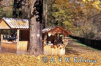 Białowieża, kramy z pamiątkami