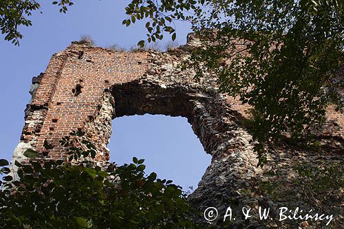 ruiny średniowiecznego zamku rycerskiego, zwanego też zamkiem Esterki, Bochotnica / koło Kazimierza Dolnego/, Kazimierski Park Krajobrazowy