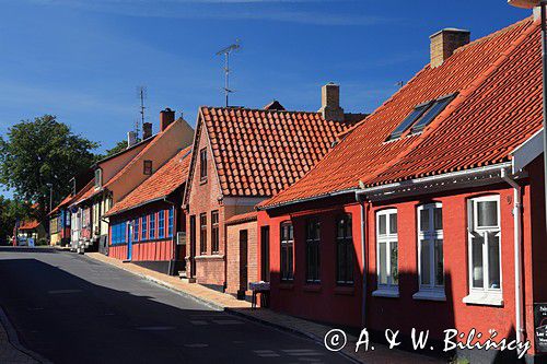 uliczka w Allinge, Bornholm, Dania
