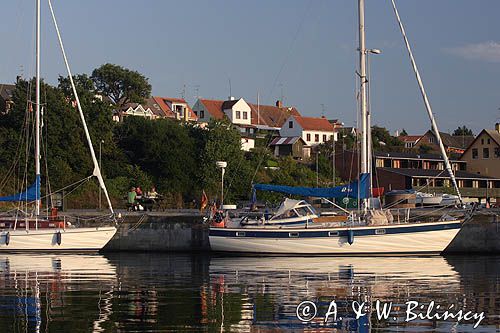 port w Hasle na wyspie Bornholm, Dania