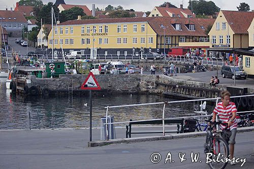 port w Svaneke na wyspie Bornholm, Dania