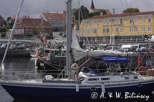 port w Svaneke na wyspie Bornholm, Dania