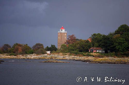 latarnia morska w Svaneke na wyspie Bornholm, Dania