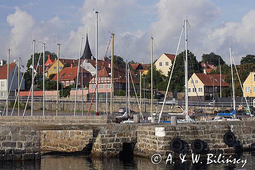 port w Svaneke na wyspie Bornholm, Dania