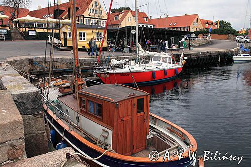 port w Svaneke, Bornholm, Dania