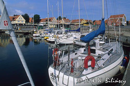 Bornholm, Dania, port w Svaneke