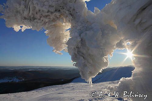 Zima na Caryńskiej, Bieszczady