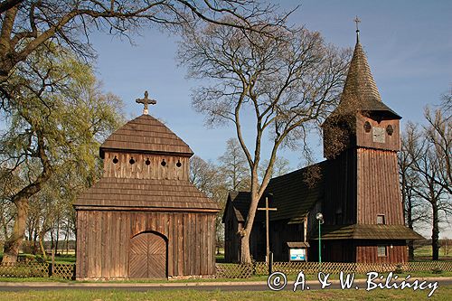 Chlastawa zabytkowy kościół drewniany z XVII w /1637r/ powiat Świebodzin - Wielkopolska