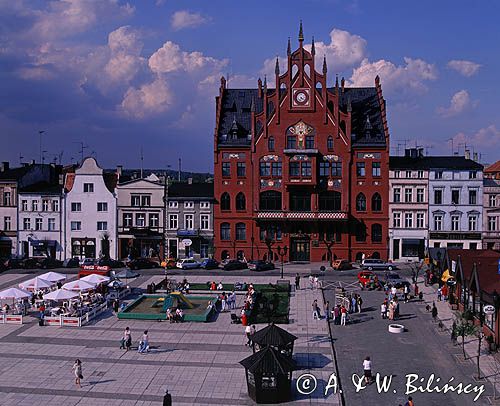 Chojnice rynek i ratusz