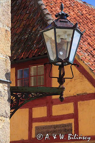 latarnia uliczna, wyspa Christianso koło Bornholmu, Dania