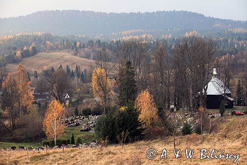 Czarna, cerkiew i cmentarz w Zaduszki, Bieszczady