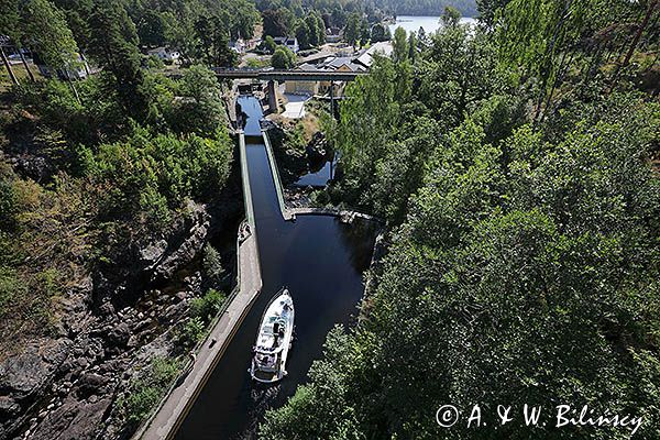 akwedukt i śluza w Haverud, Dalslands Kanal, Szwecja