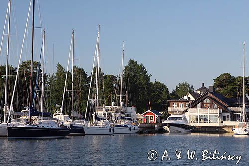 marina w Nagu, Nauvo, Norrfjarden, szkiery Turku, Finlandia Nauvo harbour, Nagu, Turku Archipelago, Finland