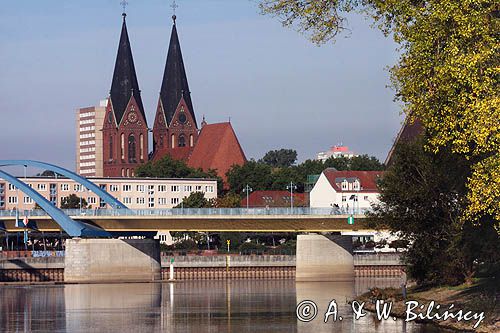 Frankfurt nad Odrą, rzeka Odra, Niemcy