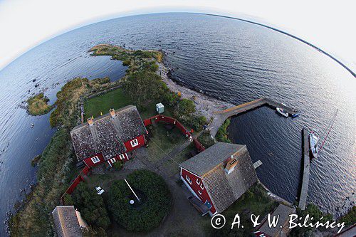 wyspa Garpen, widok z latarni morskiej, Kalmarsund, Szwecja