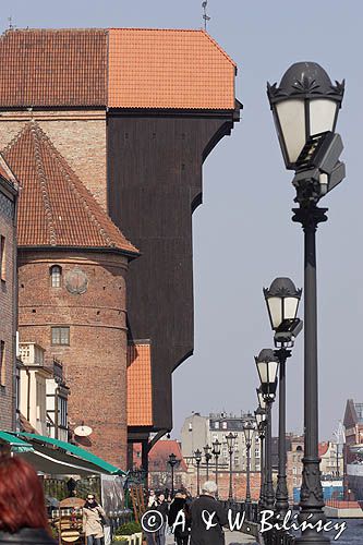 Gdańsk, Nad Motławą, Długie Pobrzeże, żuraw