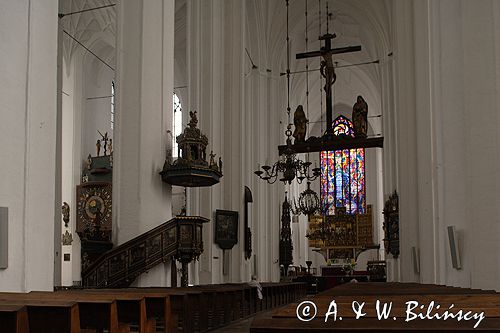 Gdańsk Bazylika Mariacka wnętrze kościół Mariacki