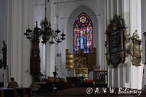 Gdańsk Bazylika Mariacka wnętrze kościół Mariacki