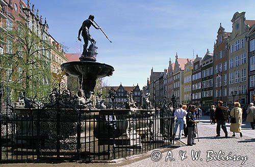 Gdańsk. fontanna Neptuna, Długi Targ