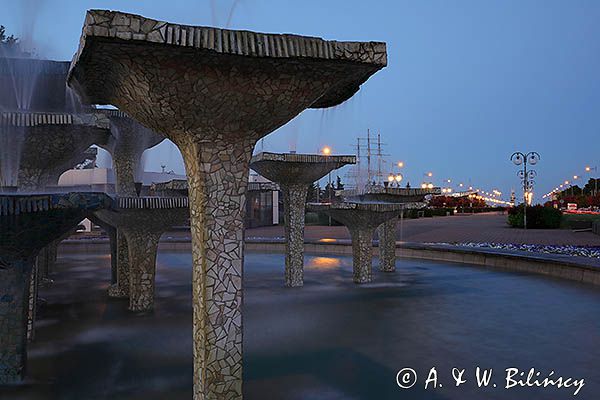 Gdynia, fontanna, Skwer Kościuszki