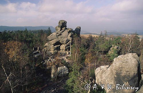 Góry Stołowe rezerwat Szczeliniec Wielki Park Narodowy gór Stołowych