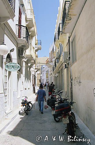 Ermopoulis na wyspie Syros, Cyklady, Grecja