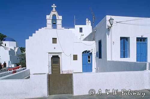 Grecja wyspa Mykonos Cyklady, kaplica Mykonos, Cyclades, Greece