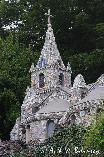 kaplica Little Chapel, na wyspie Guernsey, Channel Islands, Anglia, Wyspy Normandzkie, Kanał La Manche