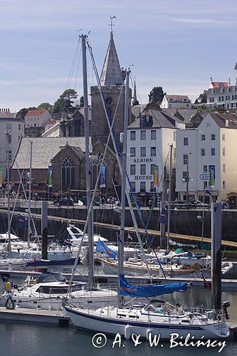 Victoria Marina w St. Peter Port, wyspa Guernsey, Channel Islands, Anglia, Wyspy Normandzkie, Kanał La Manche