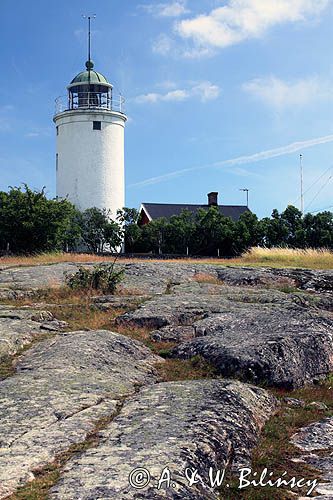 latarnia morska, wyspa Hano, Szkiery Blekinge, Szwecja