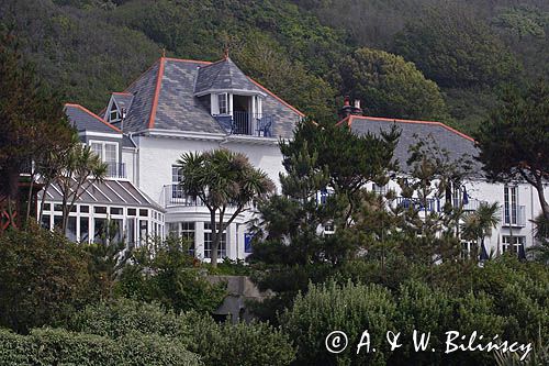 White House Hotel na wyspie Herm, Channel Islands, Anglia, Wyspy Normandzkie, Kanał La Manche