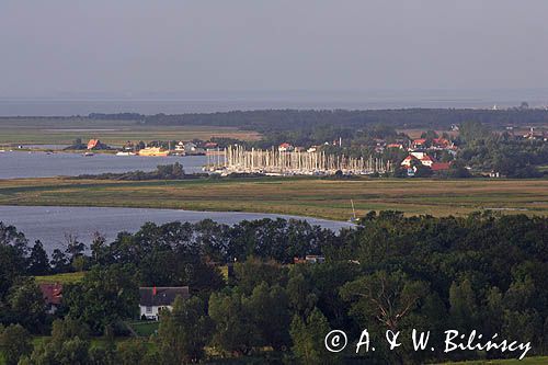 port w Vitte na wyspie Hiddensee, Bałtyk, Mecklenburg-Vorpommern, Niemcy