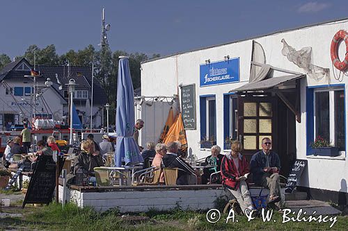 jachtklub w Vitte na wyspie Hiddensee, Mecklenburg-Vorpommern, Niemcy