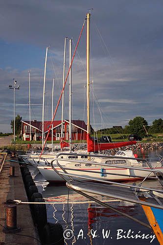 wyspa Hiuma, Hiiumaa, port jachtowy Orjaku, wysepka Kassari, Estonia Hiiumaa Island, Orjaku harbour, Kassari Island, Estonia