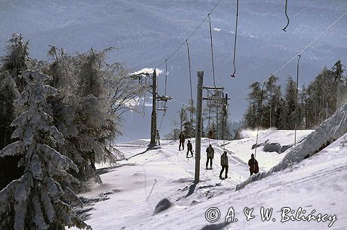 Jaworzyna Krynicka wyciąg nr 2 Beskid Sądecki