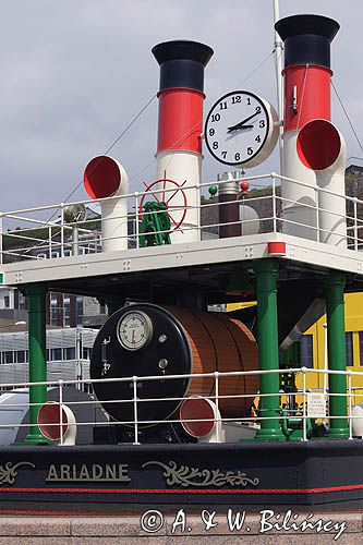 Steam Clock - Zegar Parowy 'Ariadne' w St. Helier, wyspa Jersey, Channel Islands, Wyspy Normandzkie