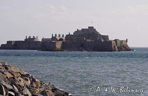 twierdza Elizabeth Castle w St. Helier, wyspa Jersey, Channel Islands, Wyspy Normandzkie